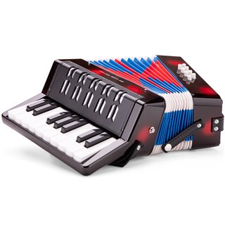 Accordion with music book - black